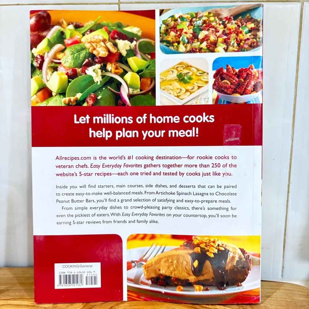 Allrecipes Easy Everyday Favorites Cookbook 250+ 5-Star Recipes 9781606521069 - Picture 8 of 8